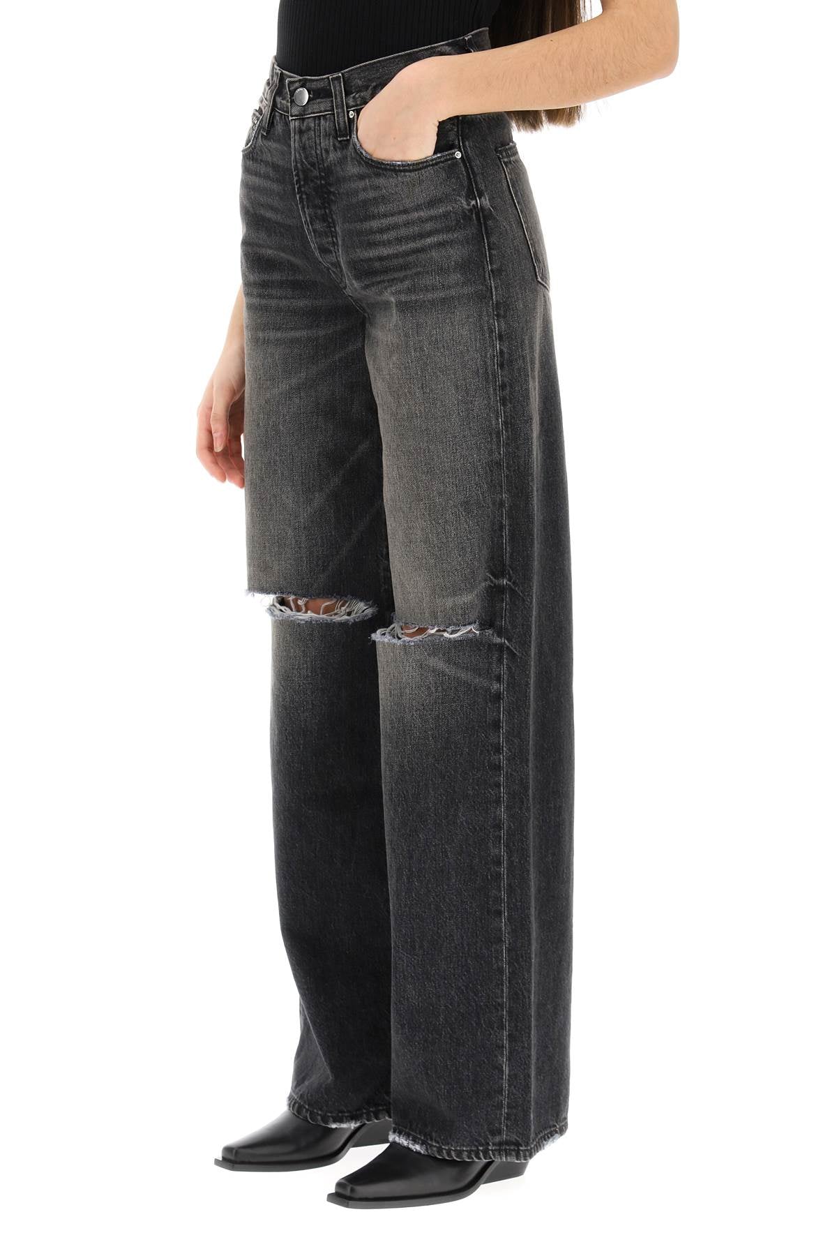 Amiri Amiri ripped jeans with wide leg