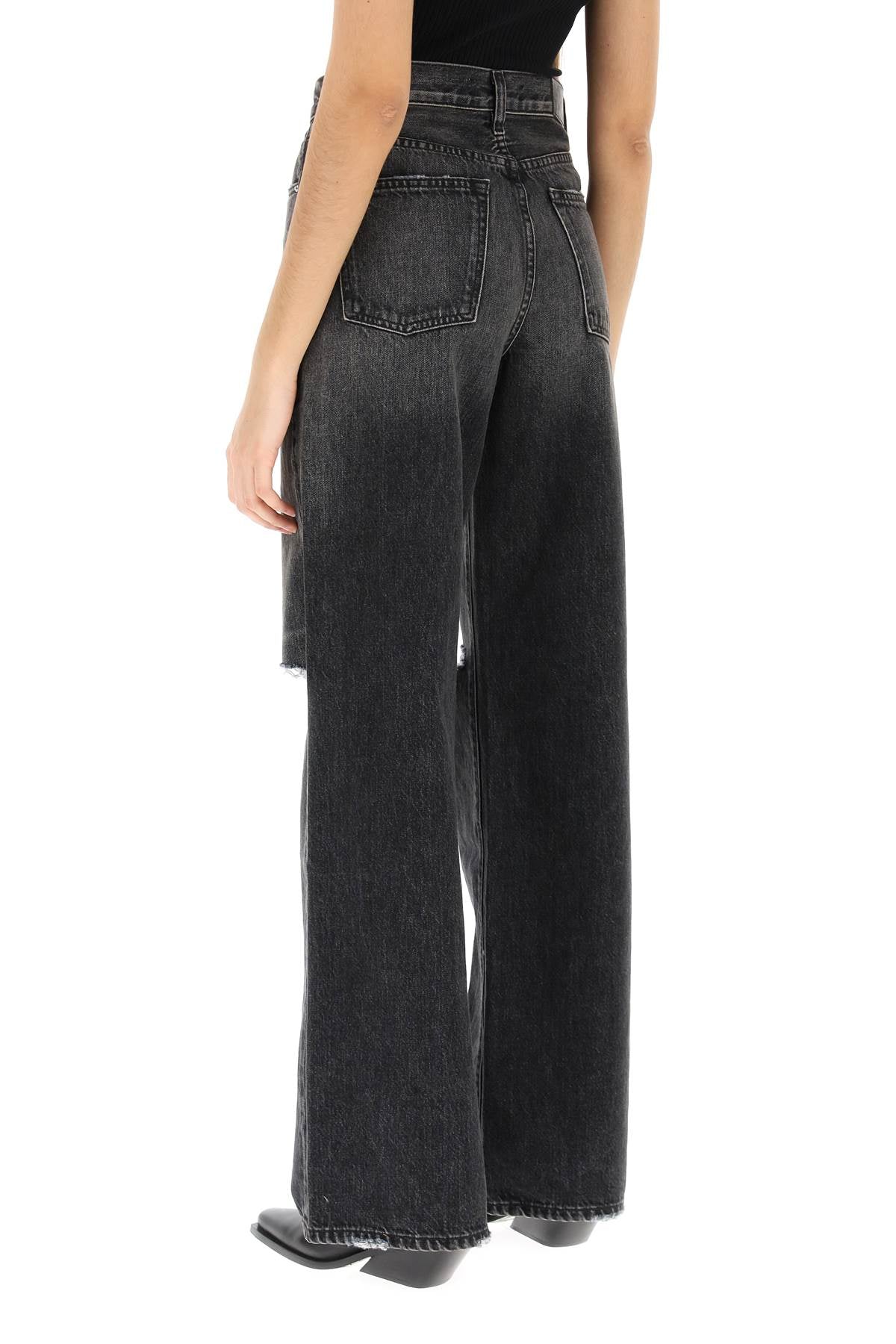 Amiri Amiri ripped jeans with wide leg