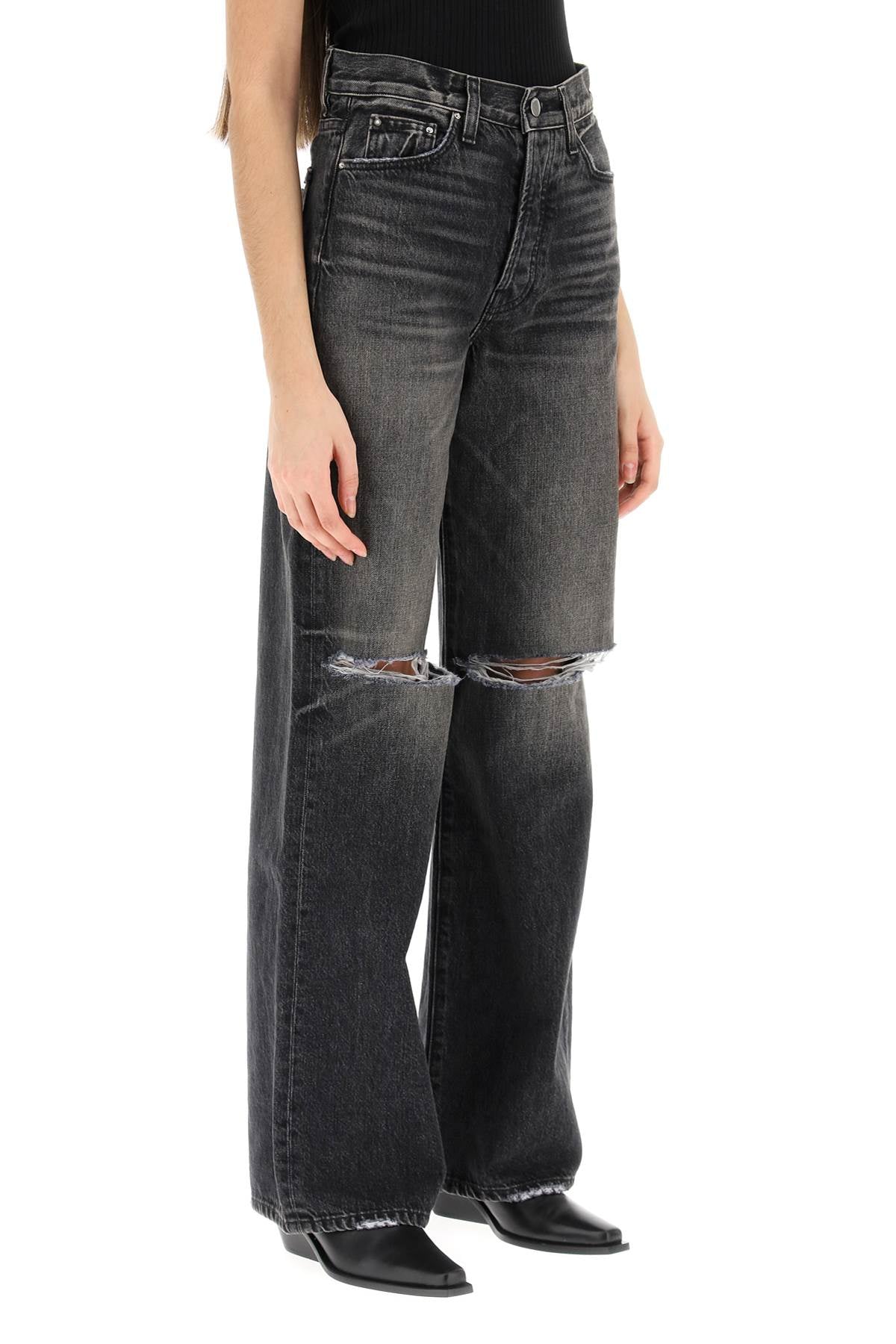 Amiri Amiri ripped jeans with wide leg