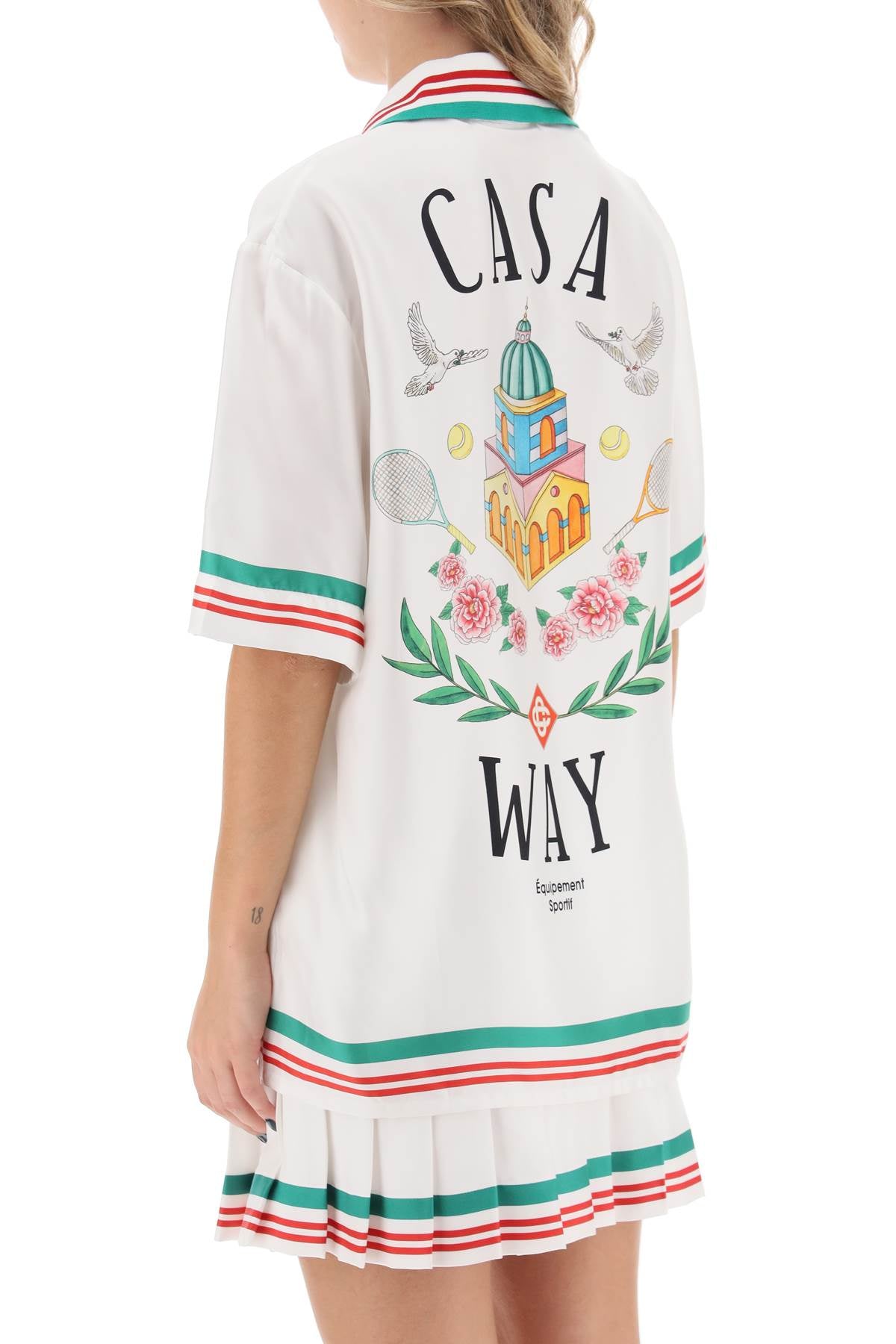 Casablanca Casablanca casa way silk bowling shirt