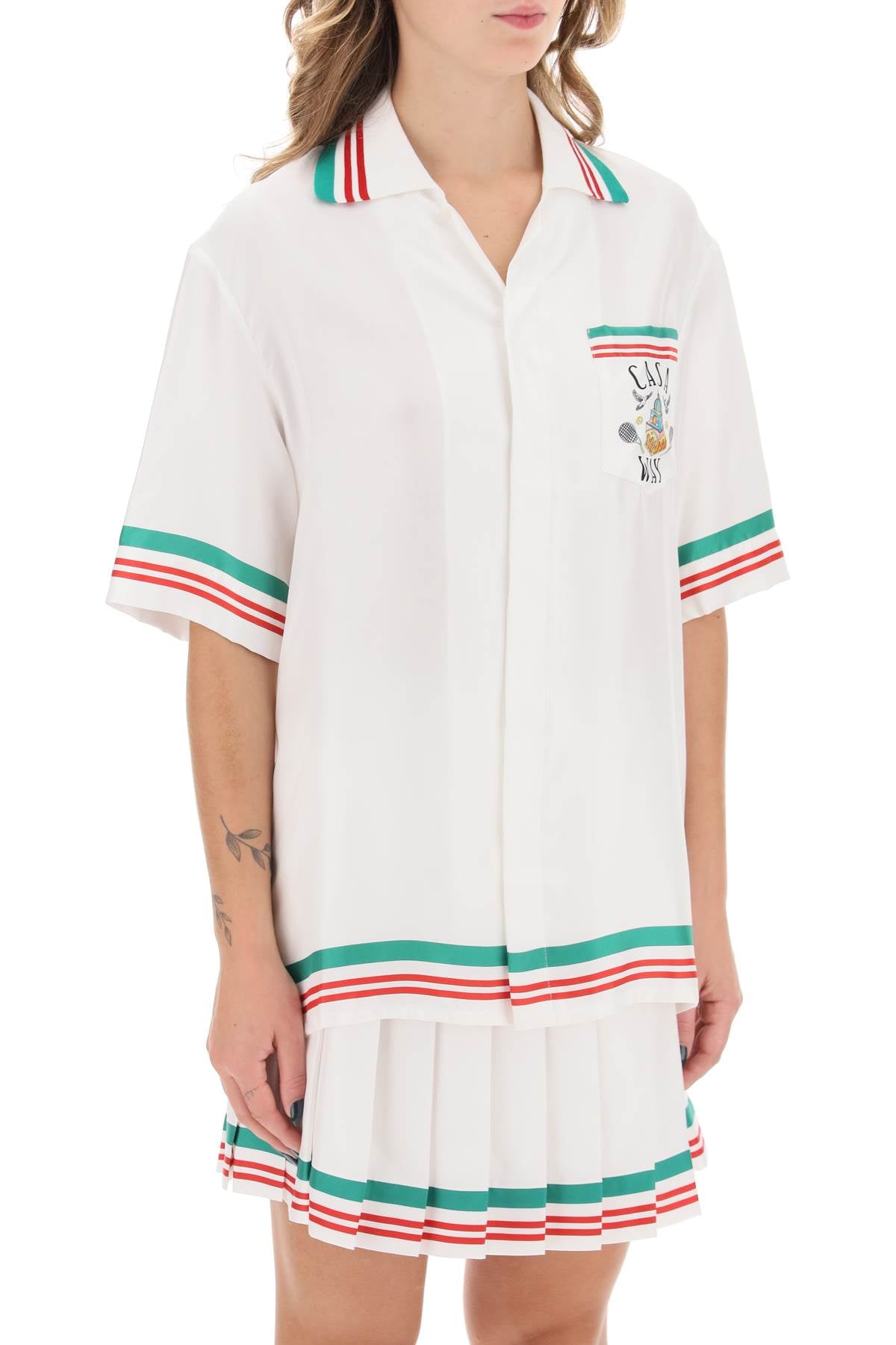 Casablanca Casablanca casa way silk bowling shirt