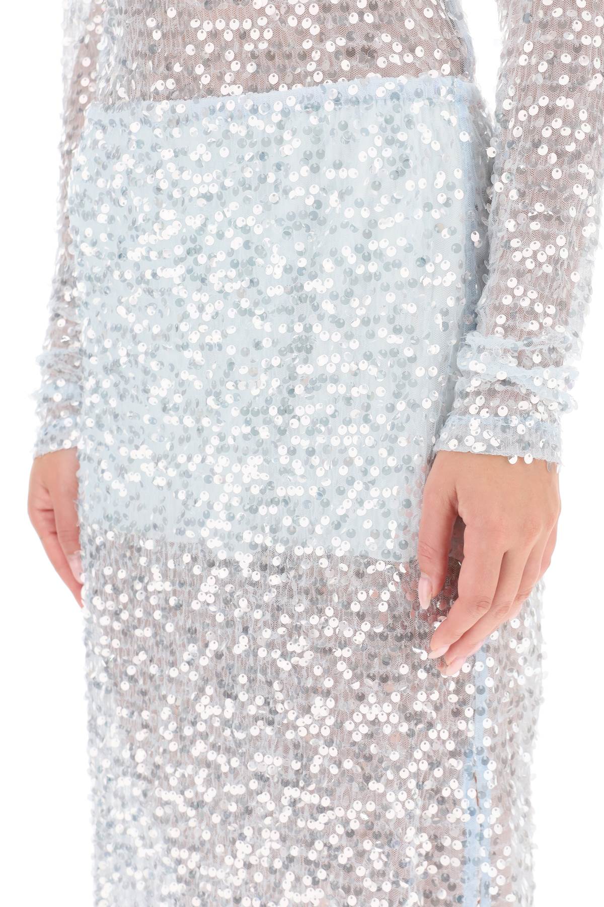 Siedres Siedres helen sequined midi skirt