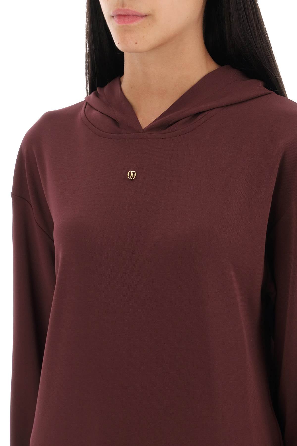 Bally Bally jersey hoodie with bally emblem