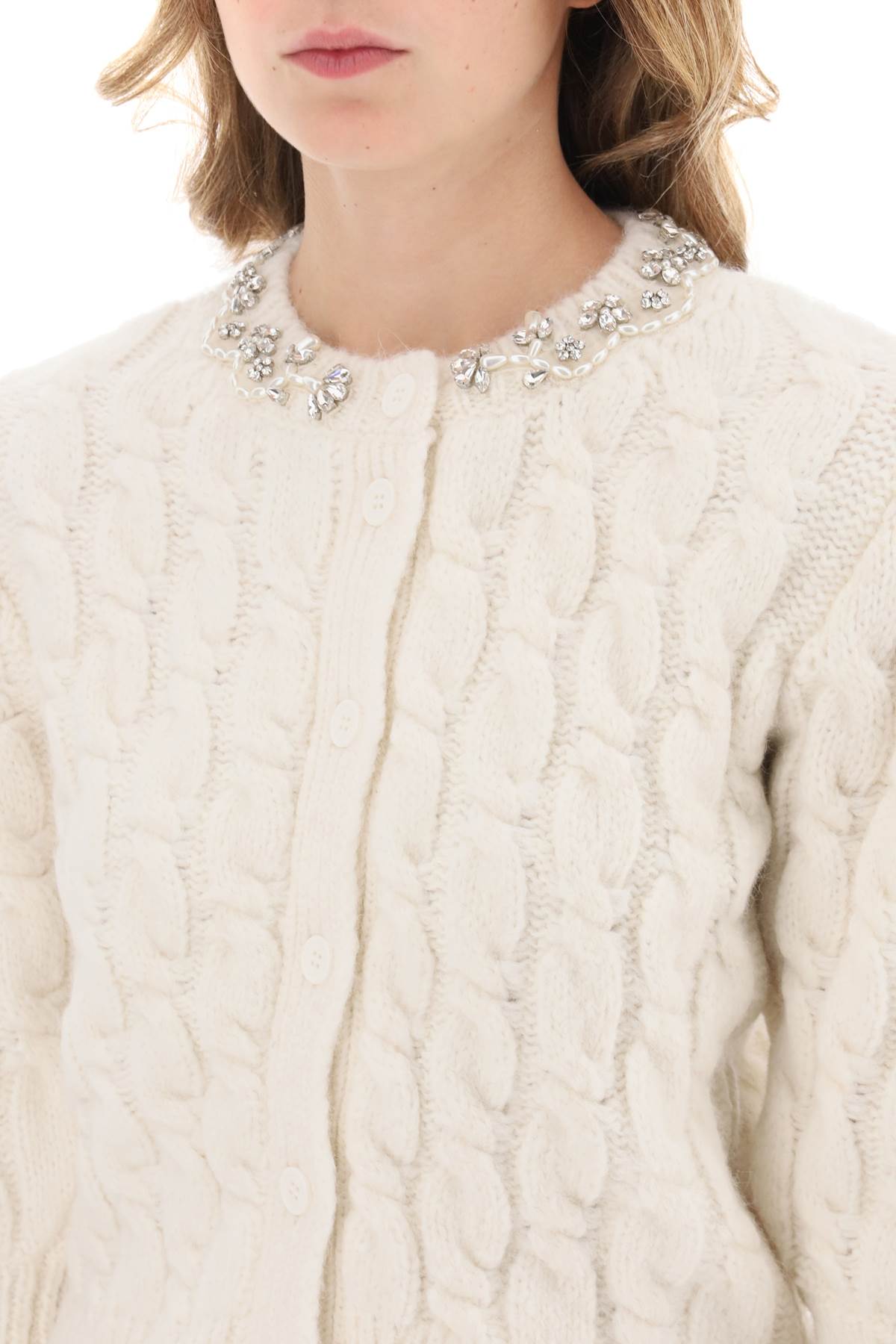 Simone Rocha Simone rocha cardigan with appliques