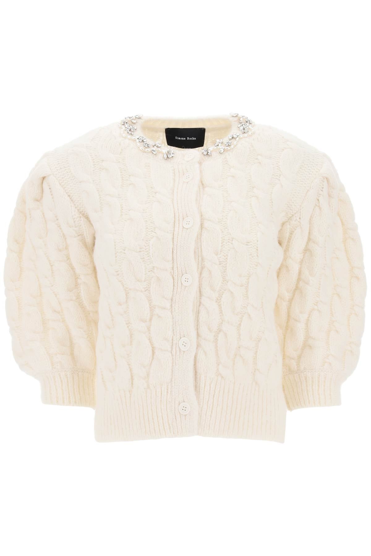 Simone Rocha Simone rocha cardigan with appliques