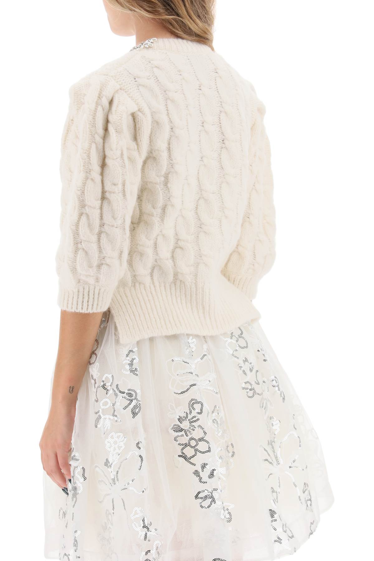 Simone Rocha Simone rocha cardigan with appliques