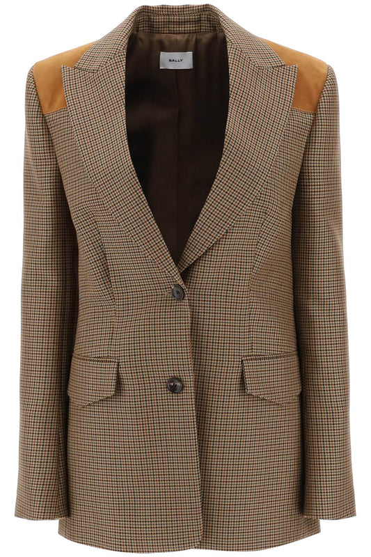 Bally Bally houndstooth single-breasted blazer