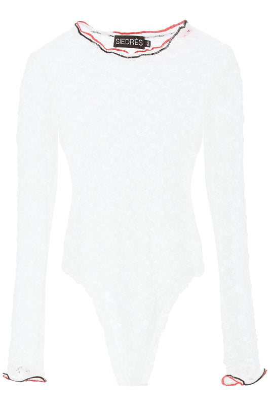 Siedres Siedres 'dixie' stretch lace bodysuit