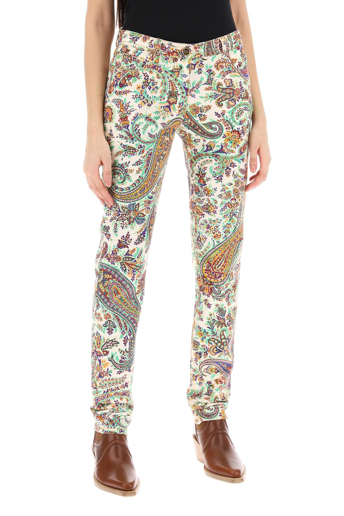 Etro Etro paisley patterned jeans