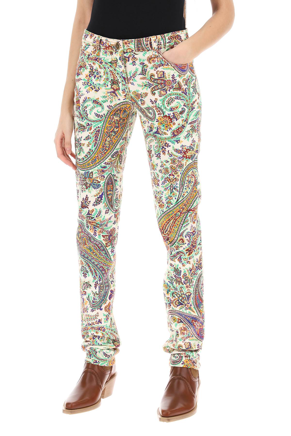 Etro Etro paisley patterned jeans