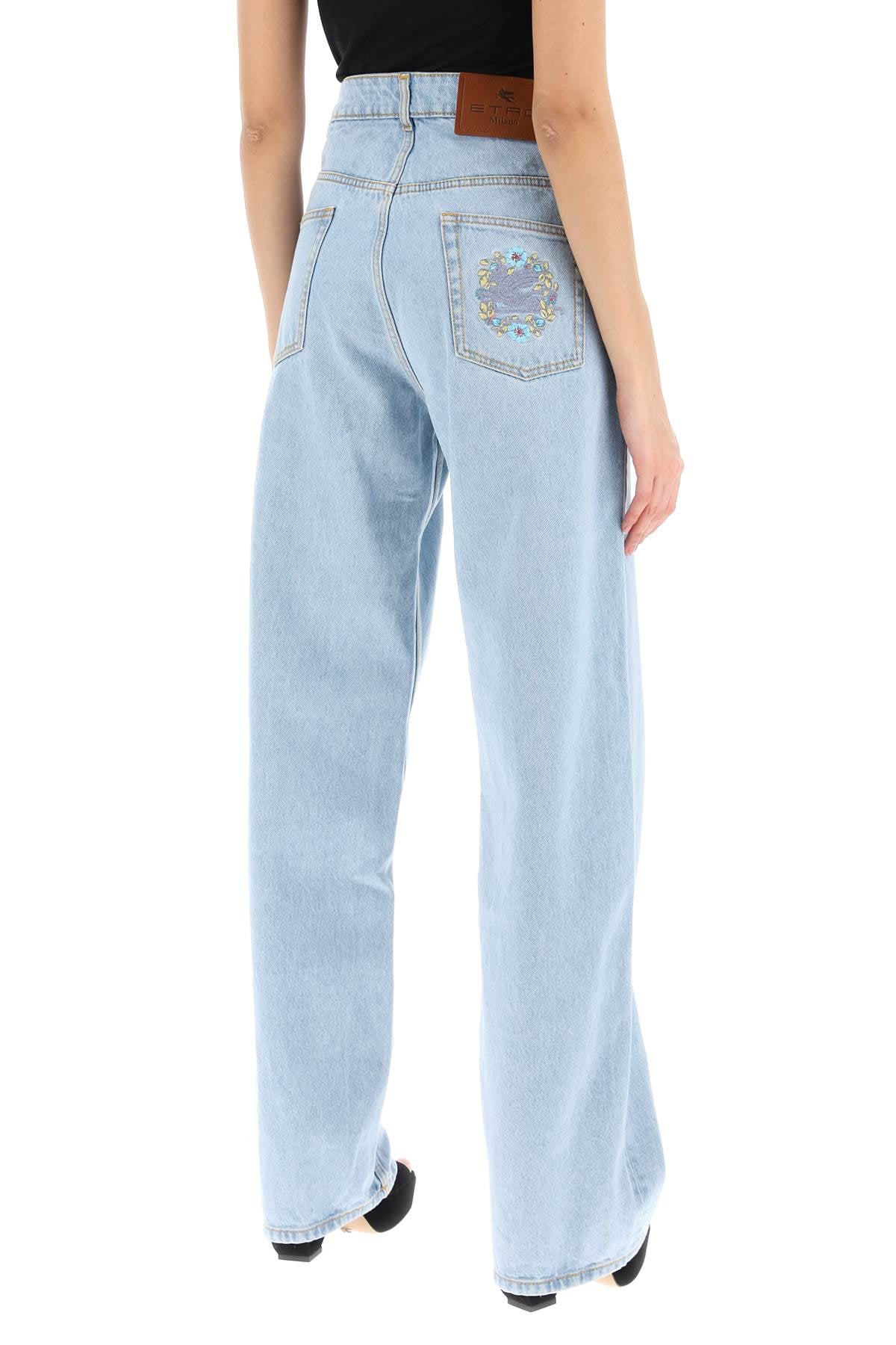 Etro Etro low-waisted baggy jeans