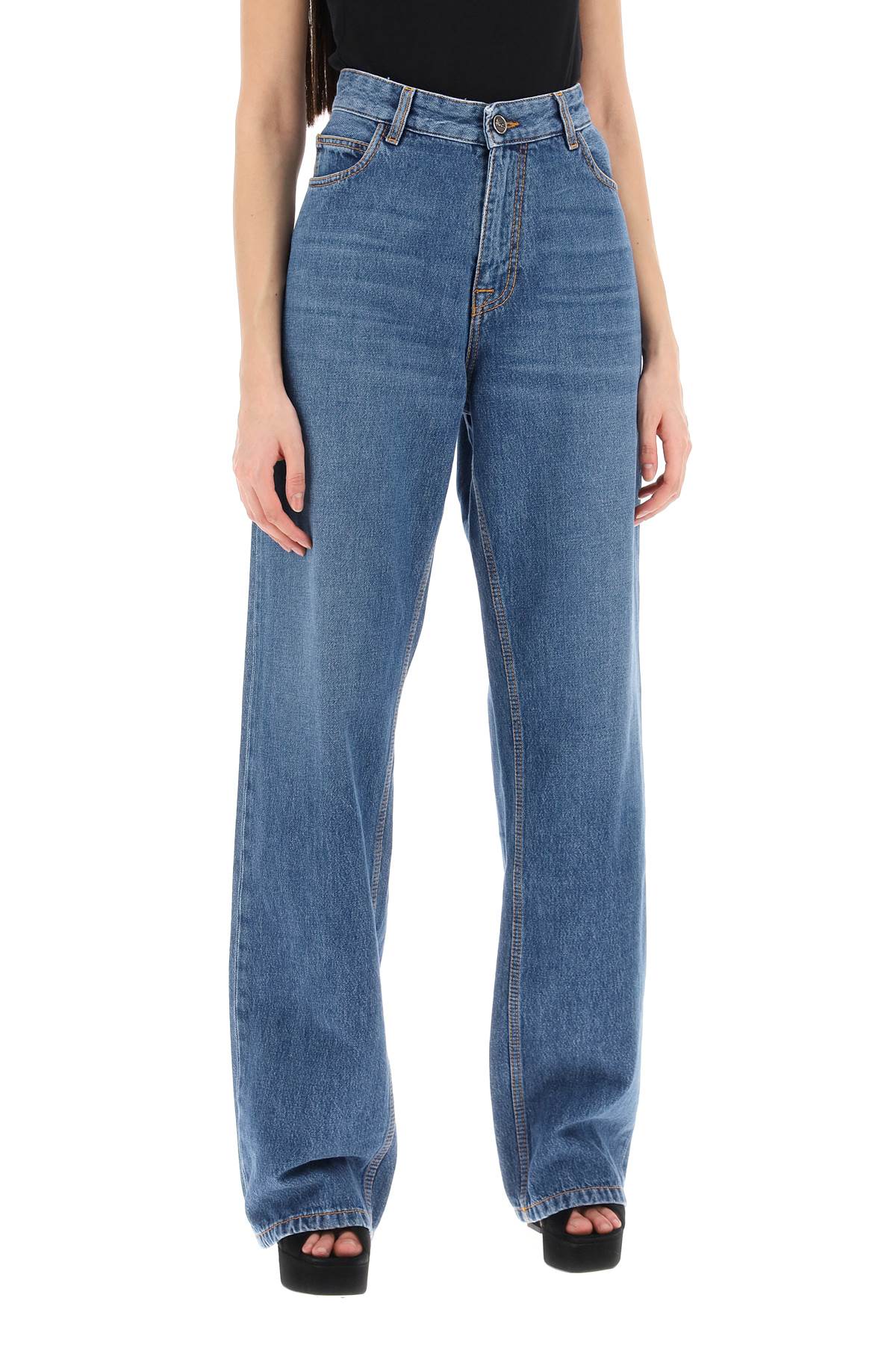 Etro Etro low-waisted baggy jeans