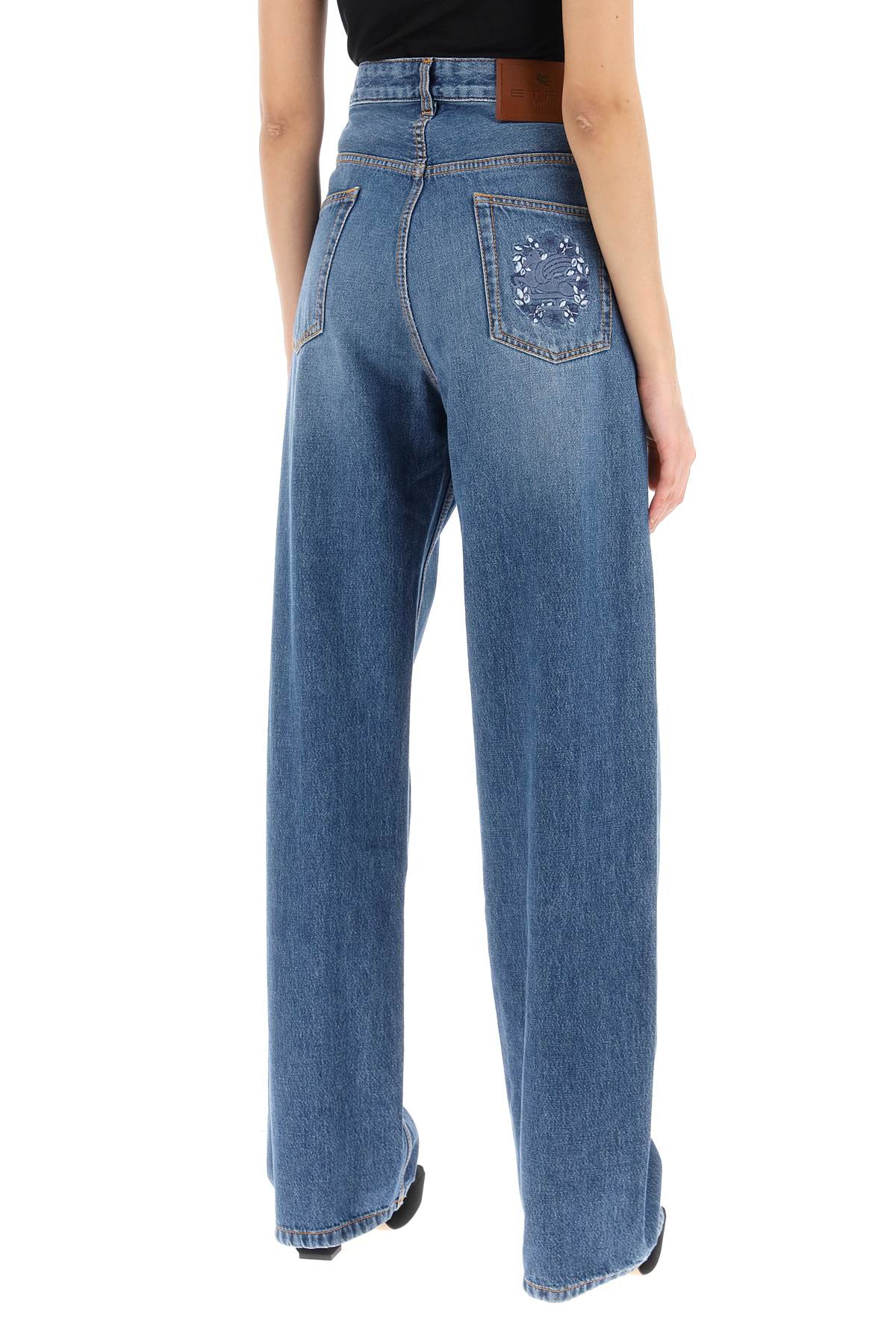 Etro Etro low-waisted baggy jeans