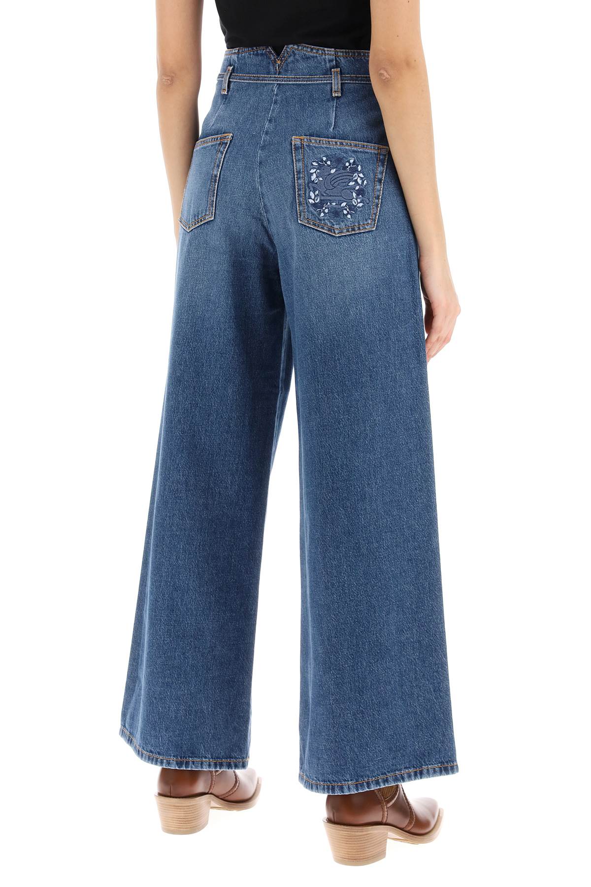 Etro Etro wide leg jeans