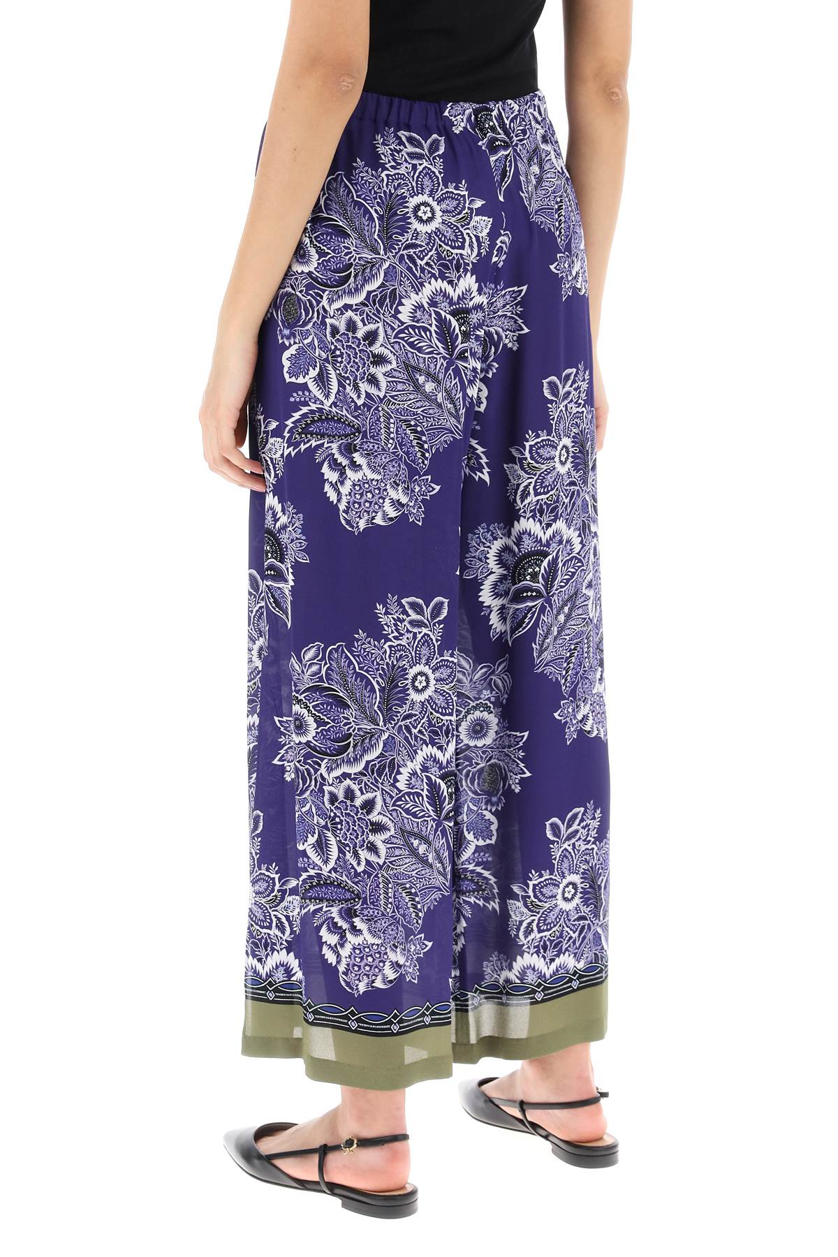 Etro Etro cropped palazzo wide