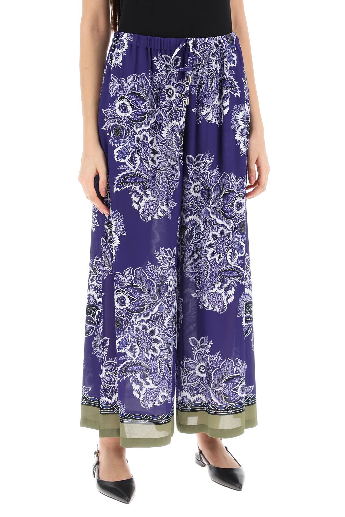 Etro Etro cropped palazzo wide