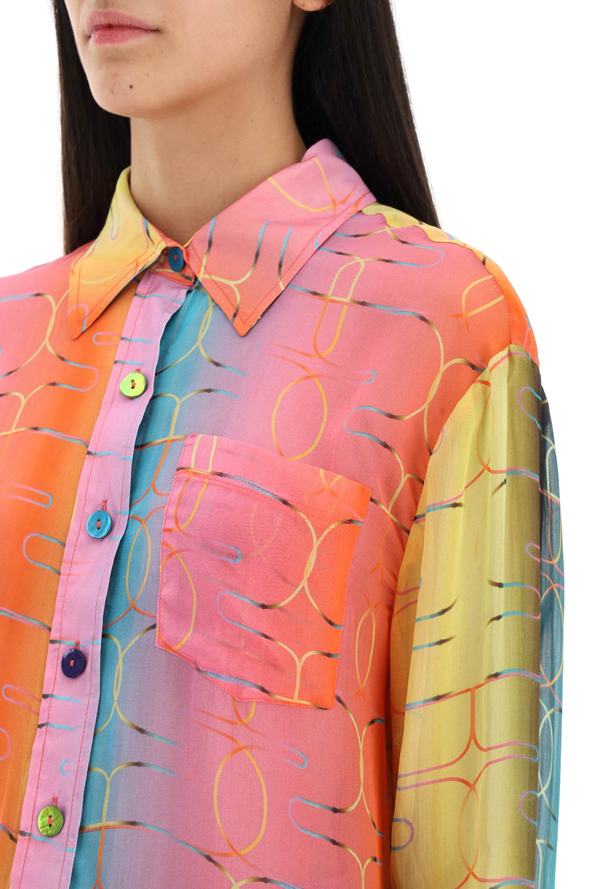 Siedres Siedres 'esme' shirt in silk chiffon