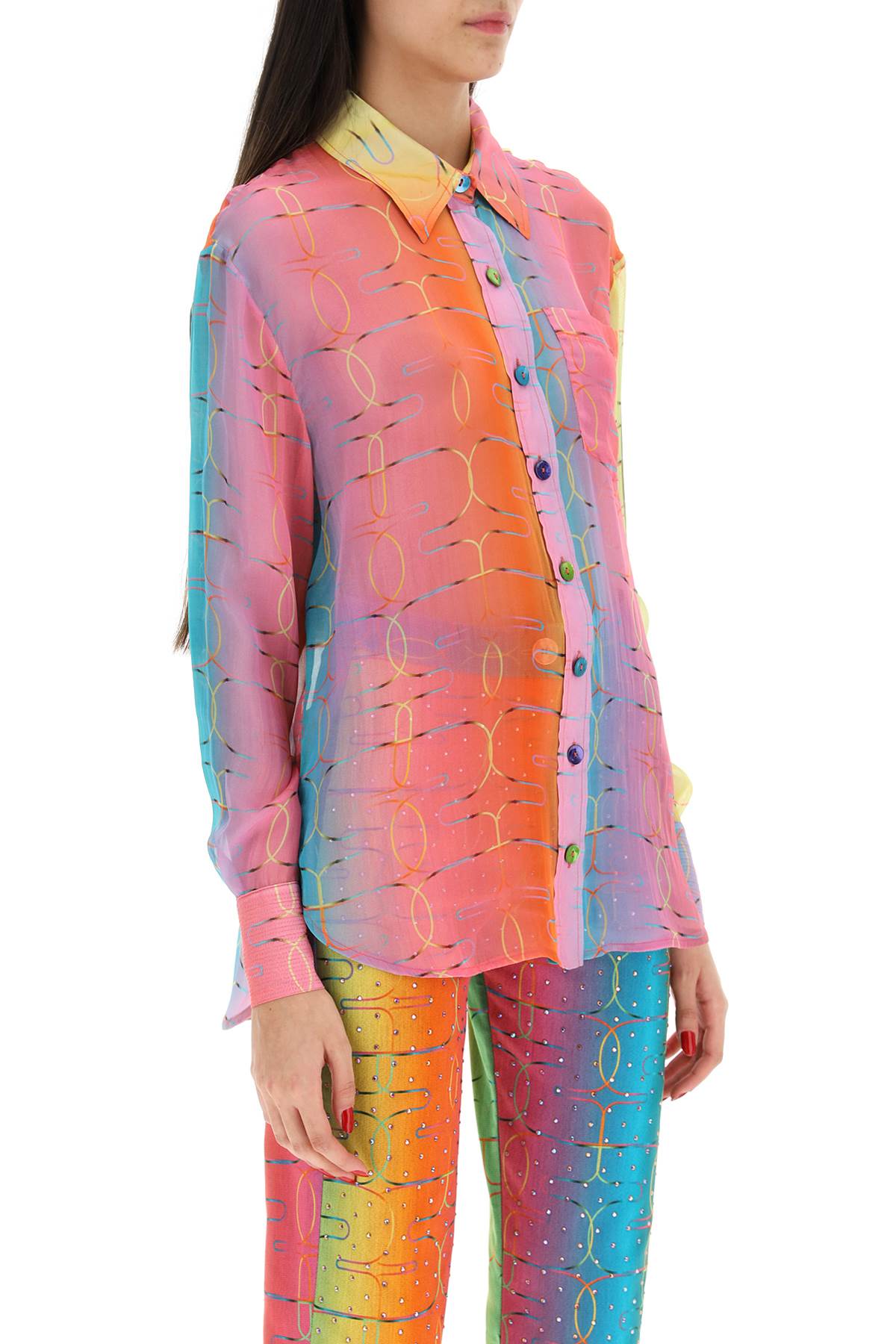 Siedres Siedres 'esme' shirt in silk chiffon