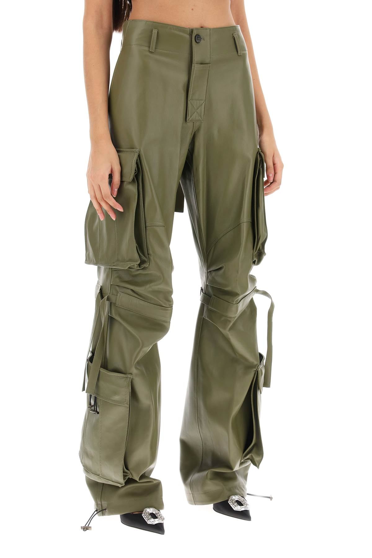 Darkpark Darkpark lilly cargo pants in nappa leather