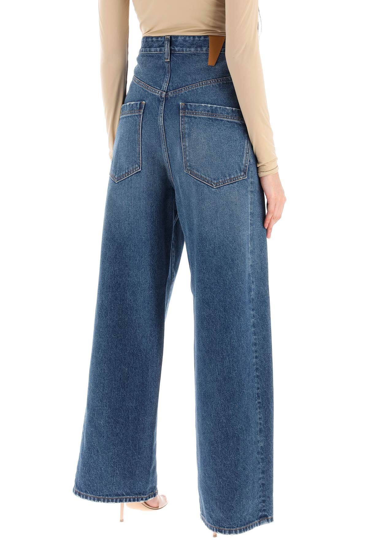 Darkpark Darkpark 'ines' baggy jeans with folded waistband