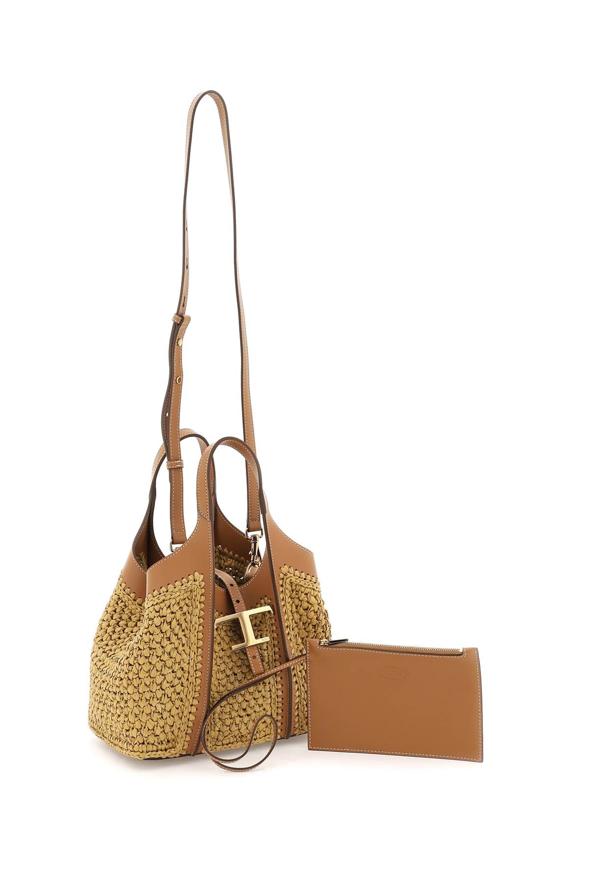 Tod'S Tod's rafia t timeless tote bag