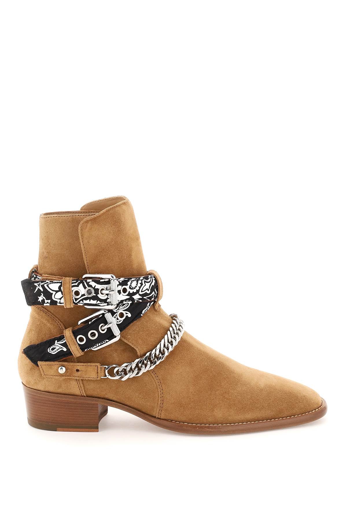 Amiri Amiri bandana buckle boots