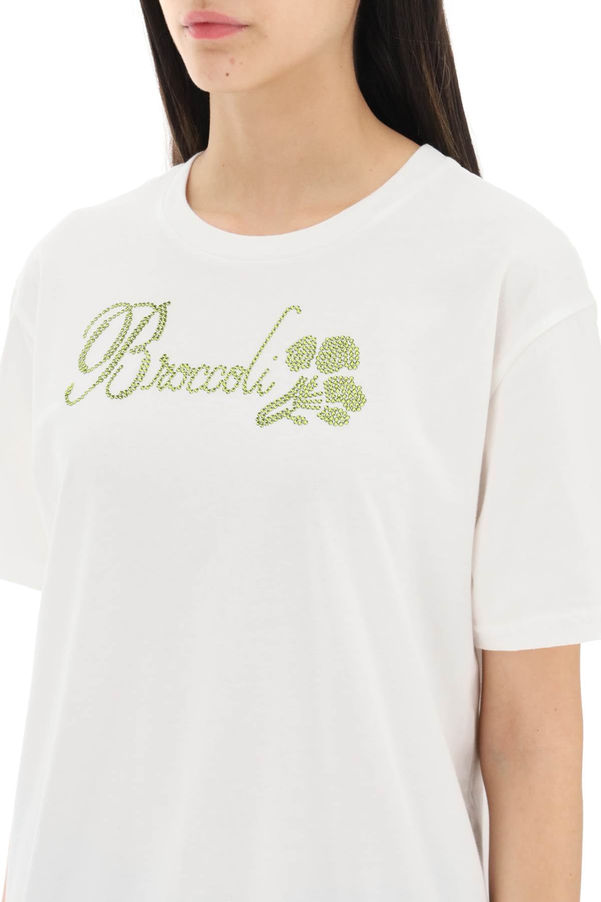 Collina Strada Collina strada organic cotton t-shirt with rhinestones