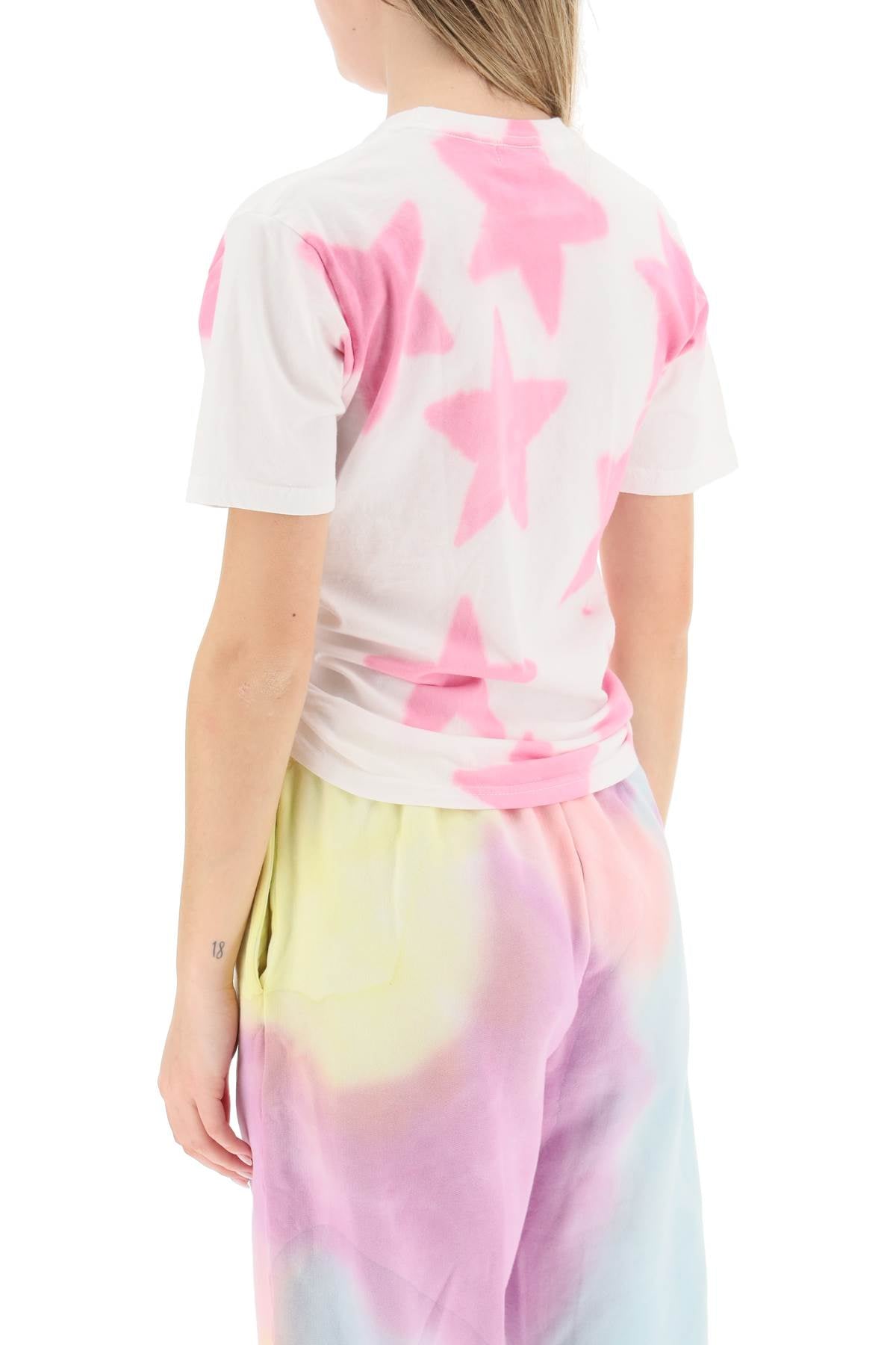 Collina Strada Collina strada tie-dye star t-shirt with o-ring detail