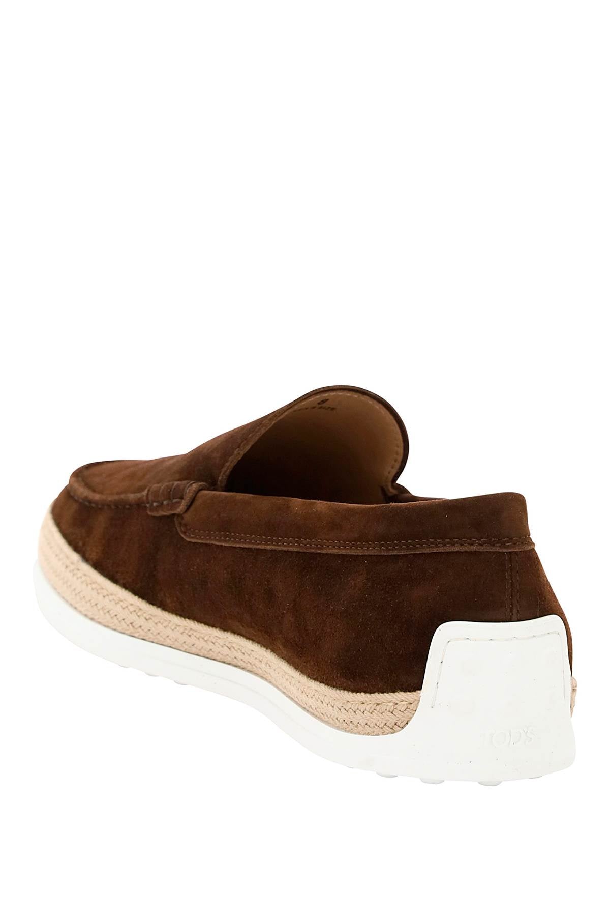 Tod'S Tod's suede slip-on with rafia insert