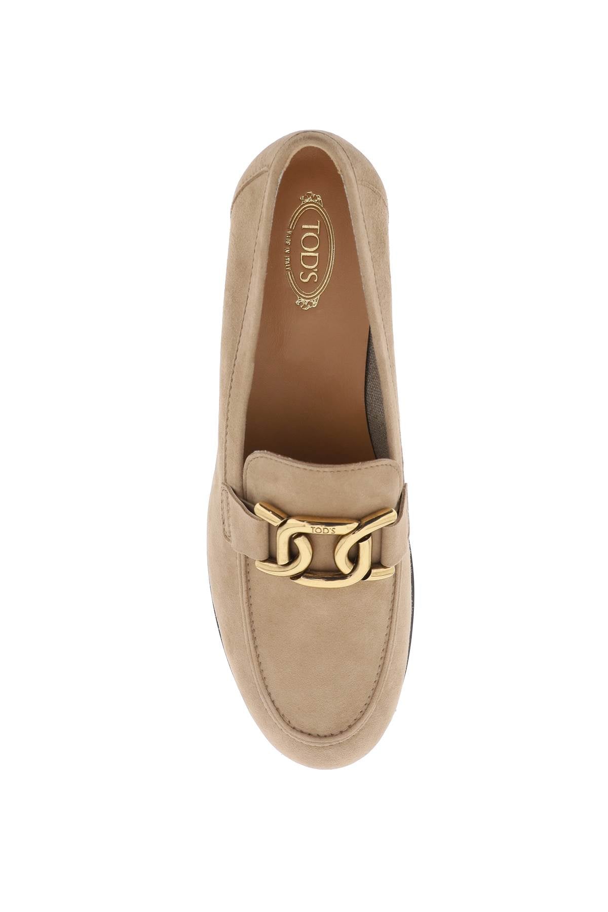 Tod'S Tod's suede leather kate loafers in