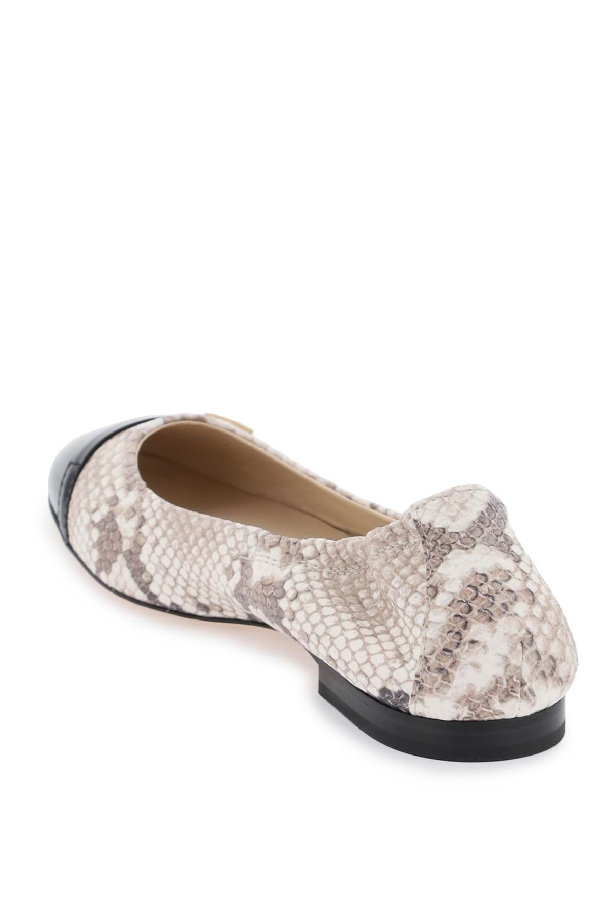 Tod'S Tod's snake-printed leather ballet flats